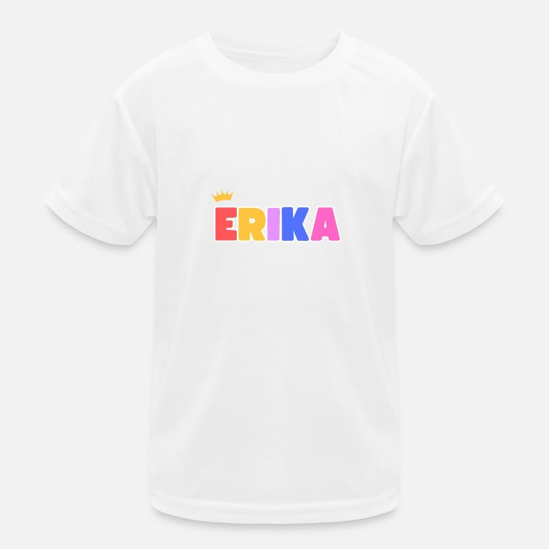 Erika! Personalisierbar Kinder Funktions-T-Shirt