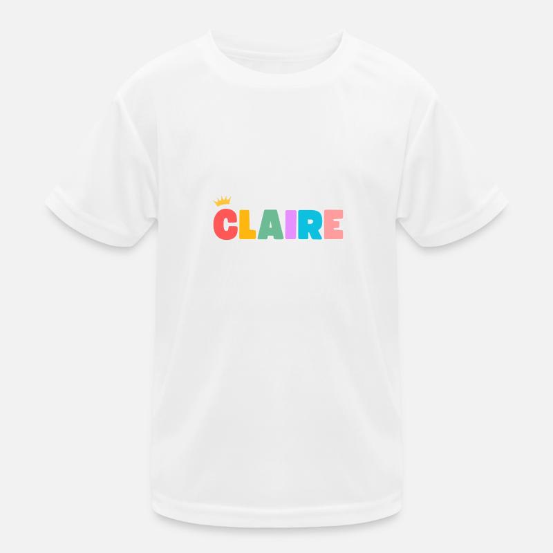 Claire ! Personnalisable T-shirt sport Enfant