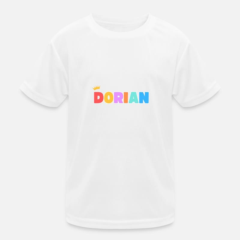 Dorian! Customizable - Kids Functional T-Shirt - white