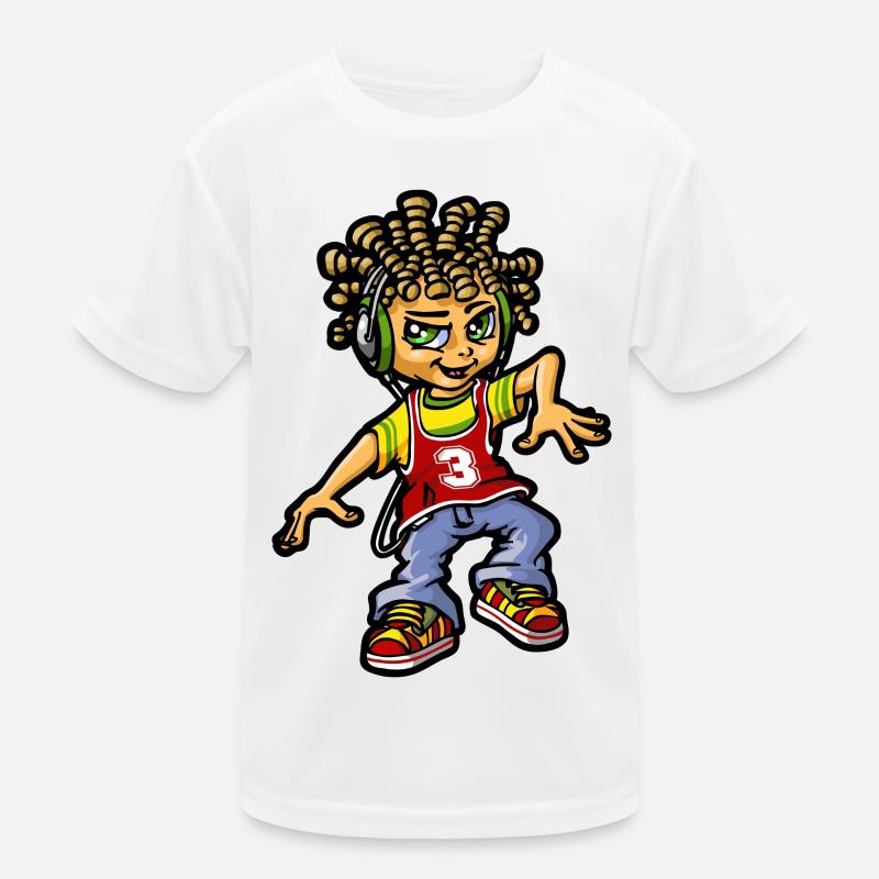 bboy and dreads Kids Functional T-Shirt