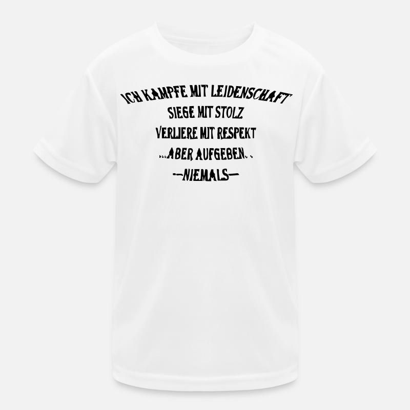 Kämpfe mit stolz - Kinder Funktions-T-Shirt - Weiß