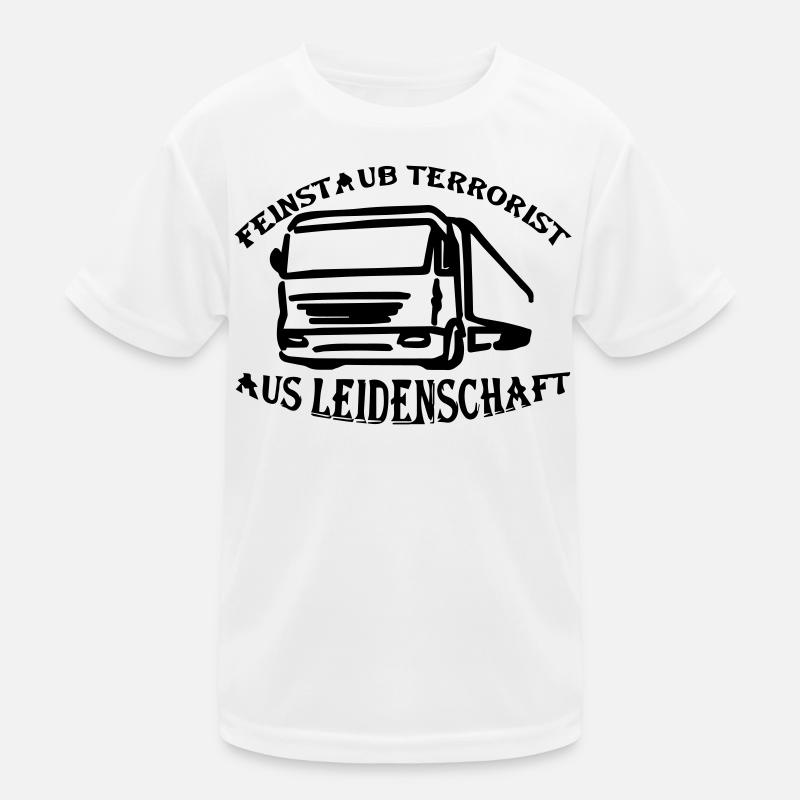 Feinstaub Terrorist aus Leidenschaft Kinder Funktions-T-Shirt
