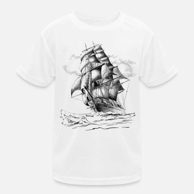 sailing ship T-shirt sport Enfant