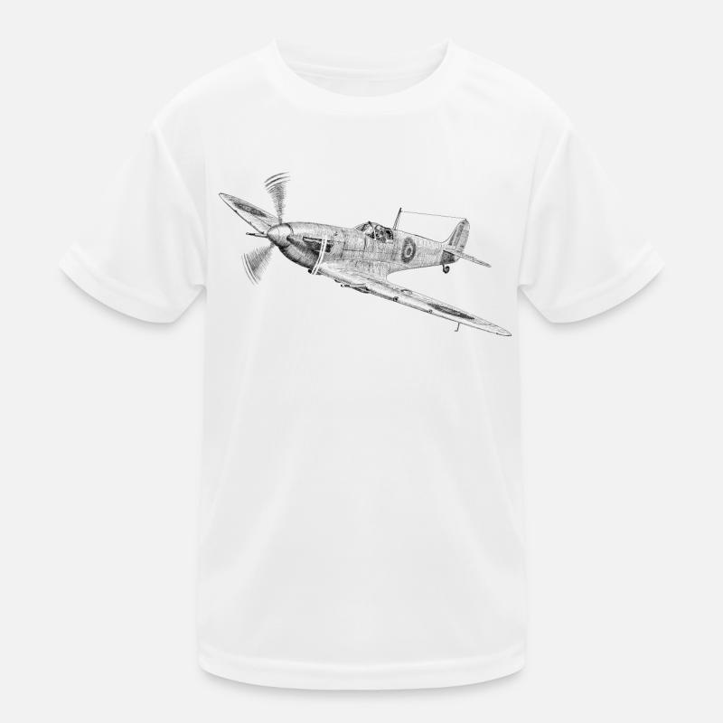Spitfire - Kinder Funktions-T-Shirt - Weiß