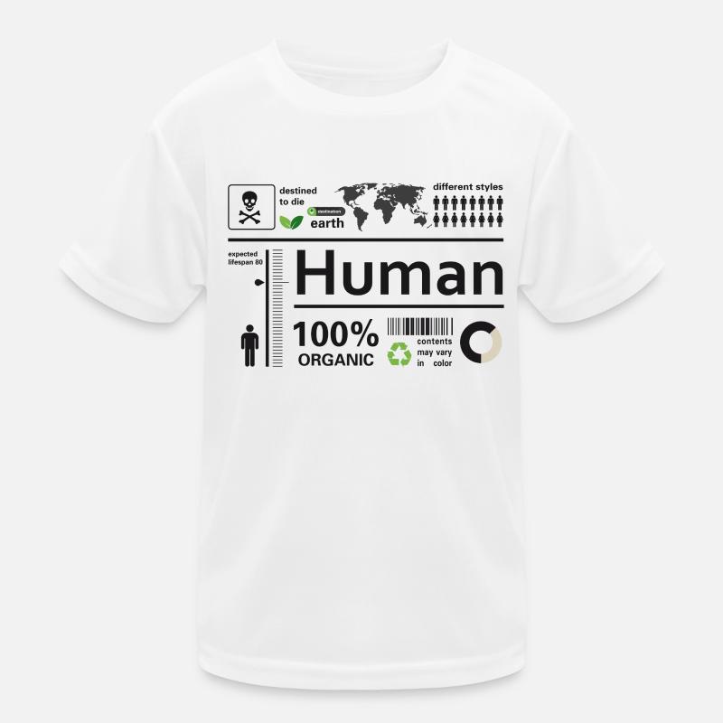 human satire info overview save eco climate bio lol Kids Functional T-Shirt