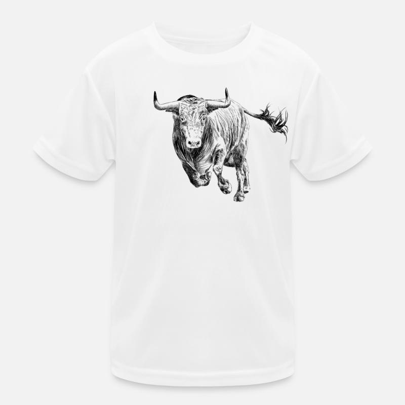 Stier Kinder Funktions-T-Shirt