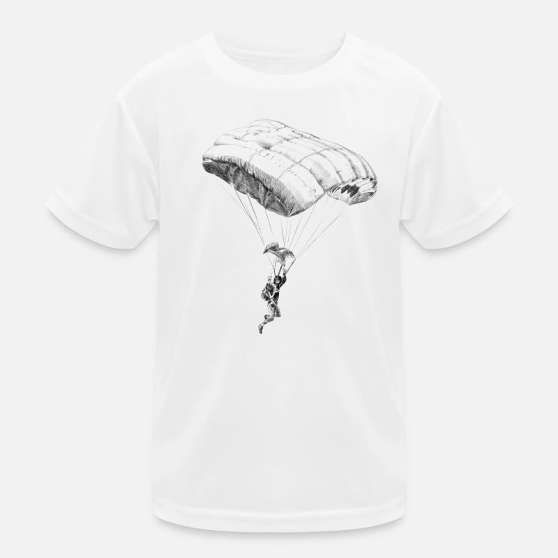 parachuting Kids Functional T-Shirt