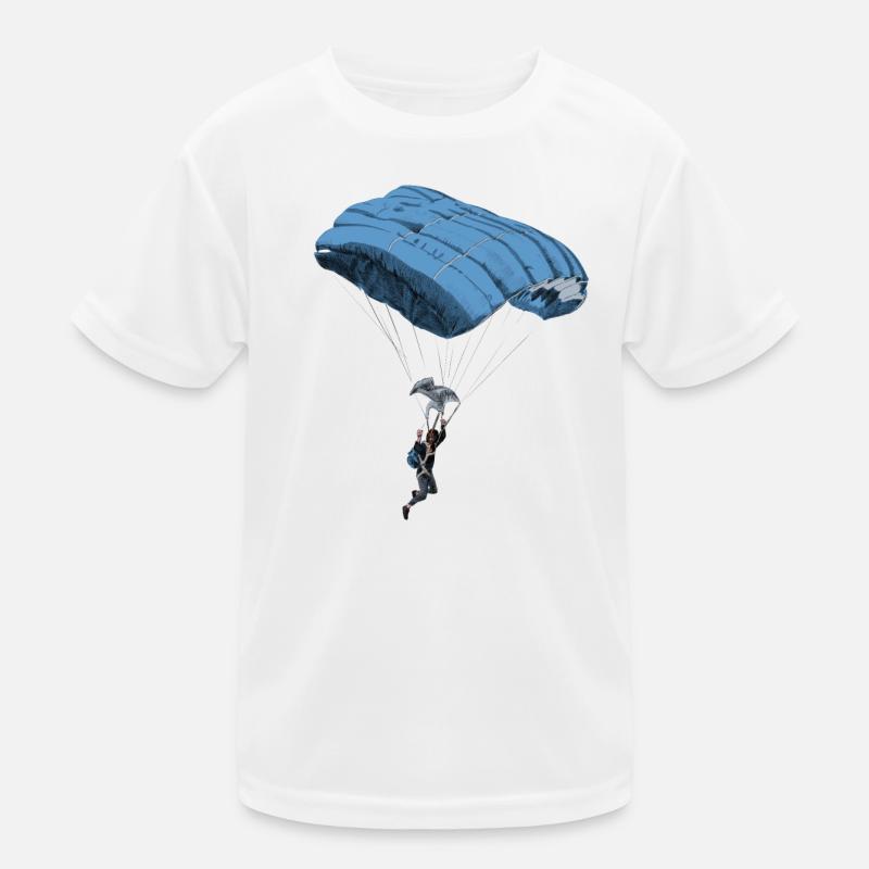 parachuting T-shirt sport Enfant