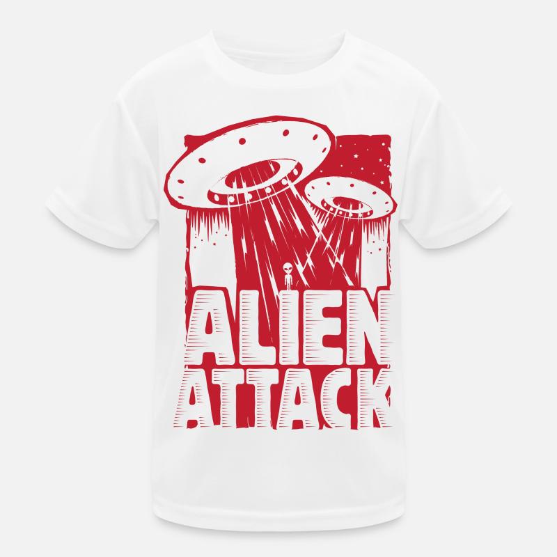 Invasion extraterrestre design T-shirt sport Enfant