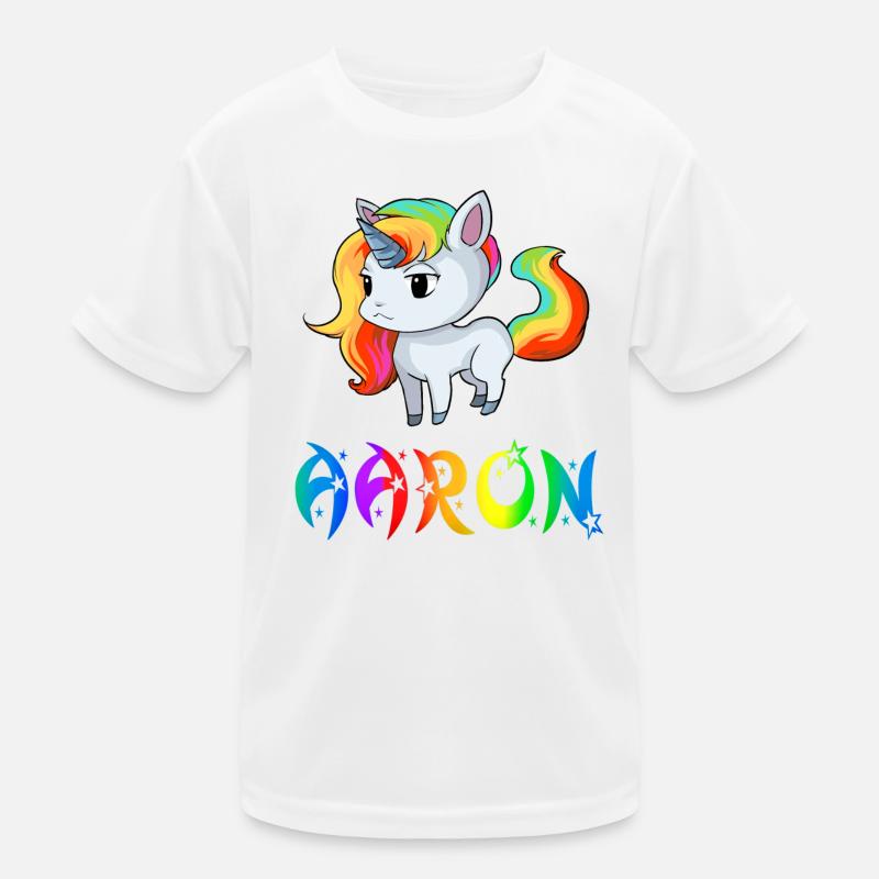 Aaron Einhorn Kinder Funktions-T-Shirt