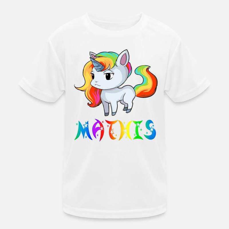 Einhorn Mathis Kinder Funktions-T-Shirt