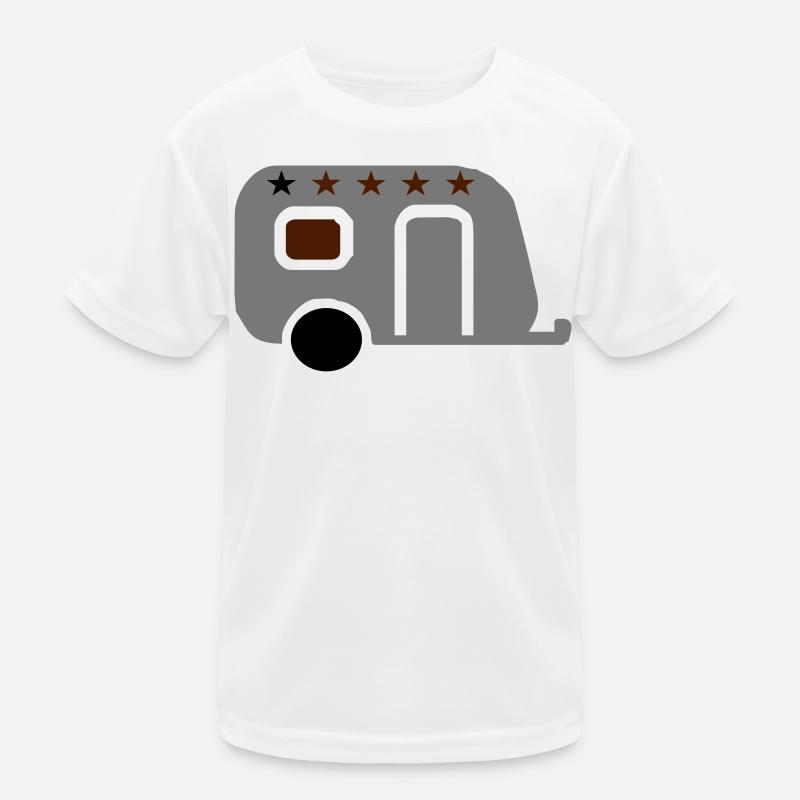 Wohnwagen Kinder Funktions-T-Shirt