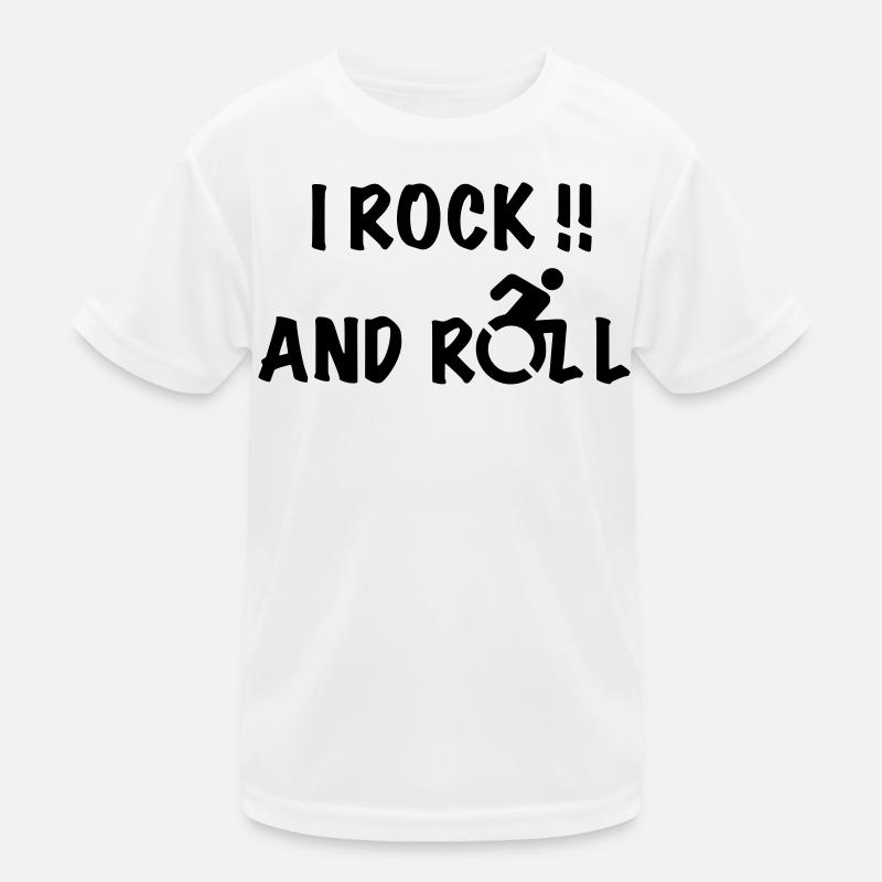 Je fais du rock and roll dans mon fauteuil roulant # T-shirt sport Enfant