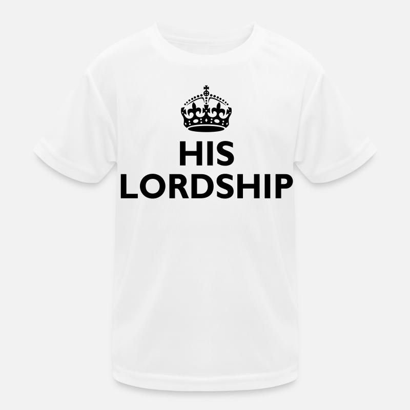 His lordship - Kids Functional T-Shirt - white