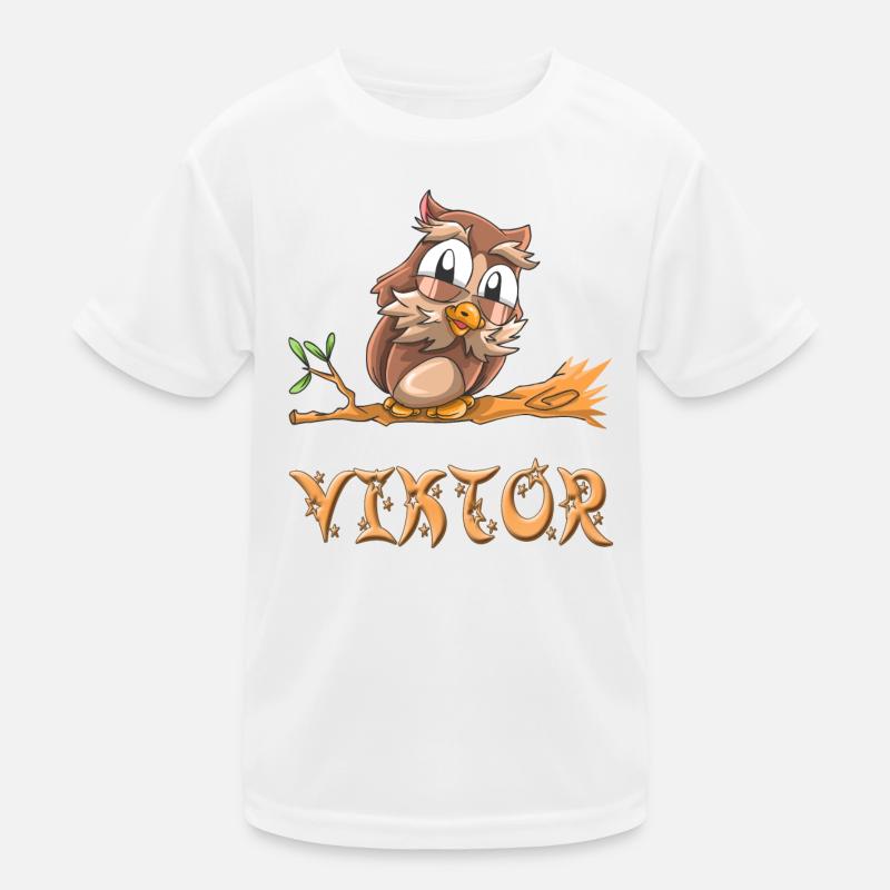 Eule Viktor Kinder Funktions-T-Shirt