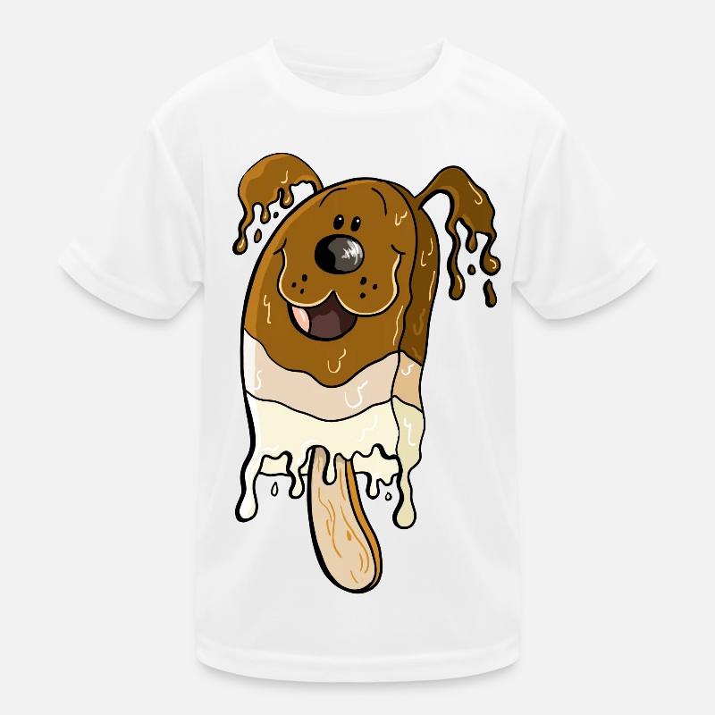 Hund am Stiel - Eis am Stiel - Eiscreme Kinder Funktions-T-Shirt