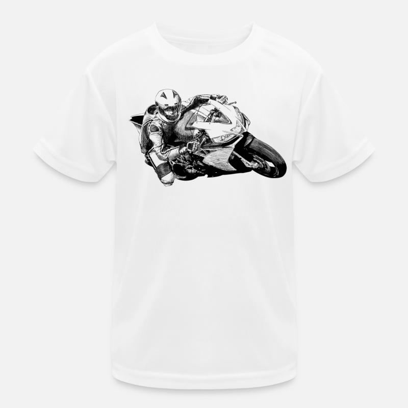 Motorrad Kinder Funktions-T-Shirt