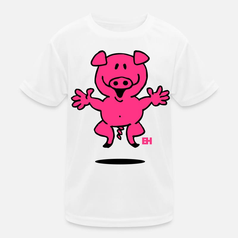 Ferkel Kinder Funktions-T-Shirt