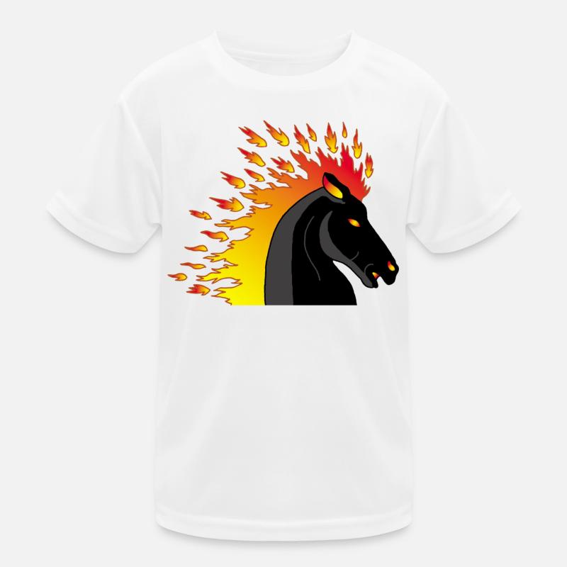 Cheval de feu T-shirt sport Enfant