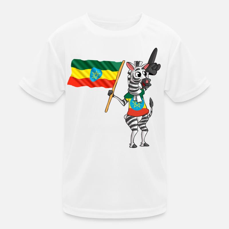Äthiopier Zebra Kinder Funktions-T-Shirt