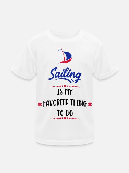 sailing - Kids Functional T-Shirt - white - Front
