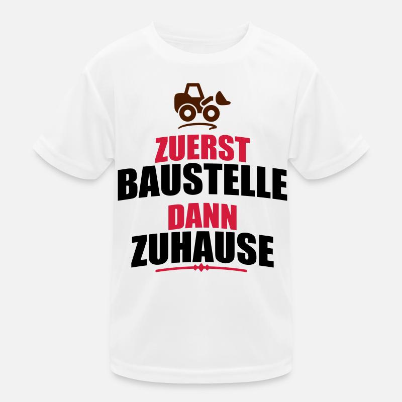 Baustelle Kinder Funktions-T-Shirt