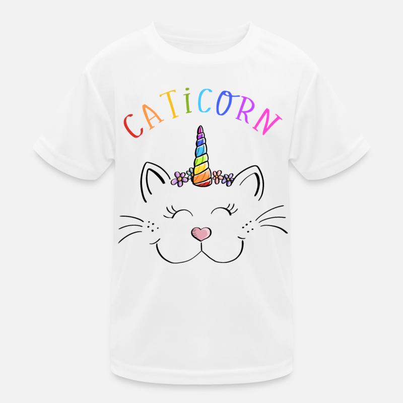 Visage de chat drôle arctic caticorn licorne T-shirt sport Enfant