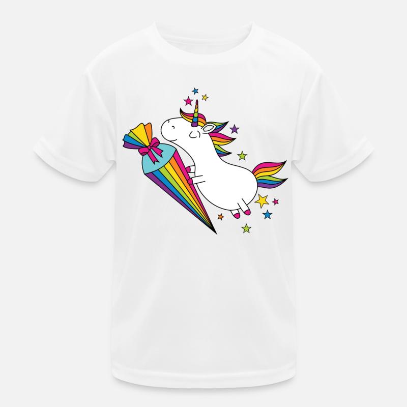 Unicorn École École École Cône de sucre T-shirt sport Enfant