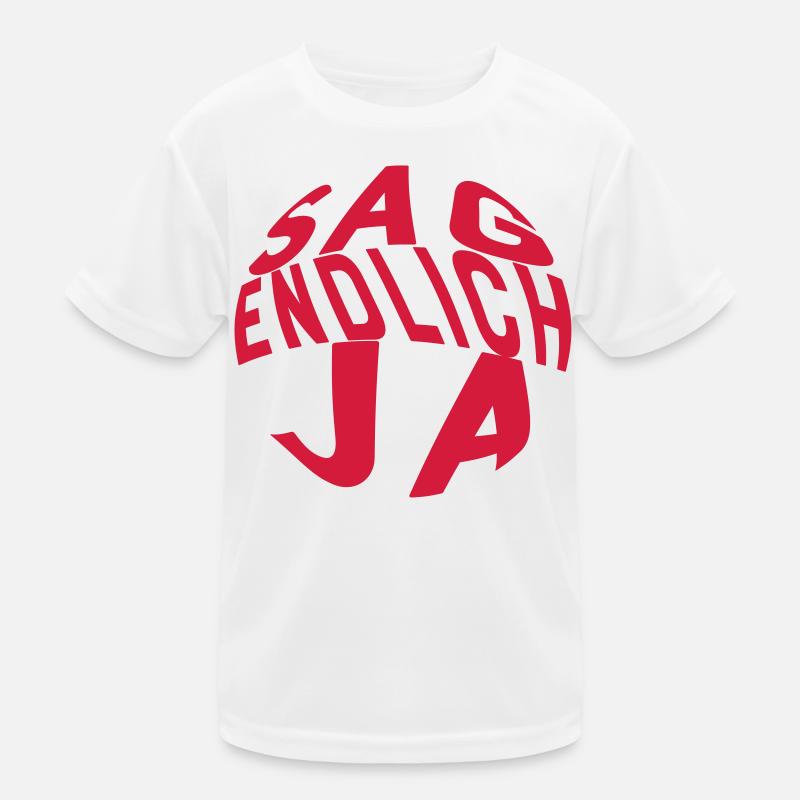 Heiratsantrag Kinder Funktions-T-Shirt