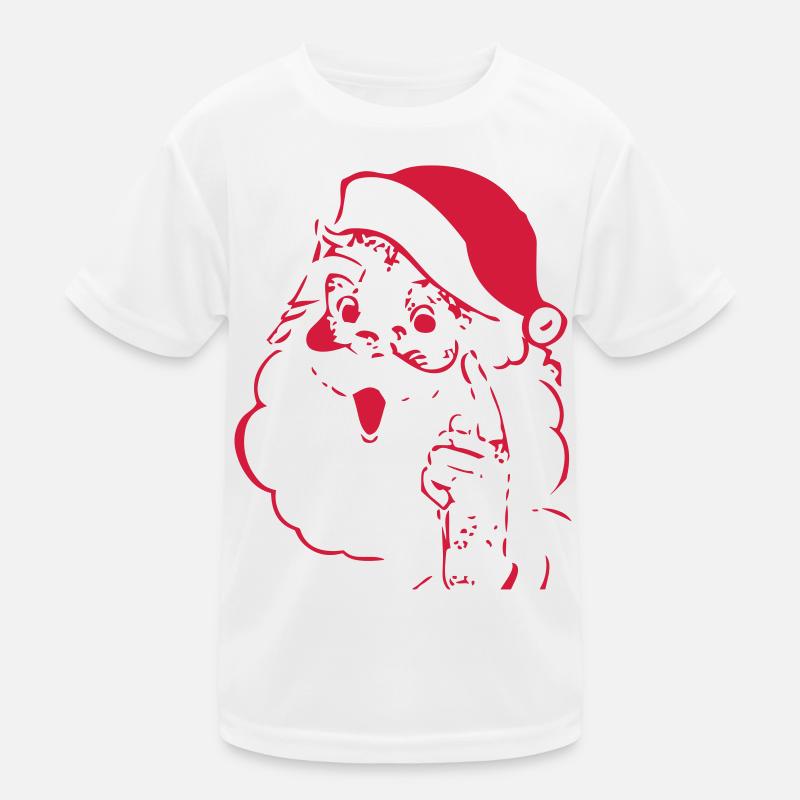 Weihnachtsmann Kinder Funktions-T-Shirt