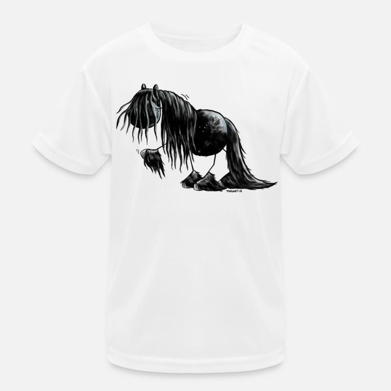 Frison cheval dessin animé T-shirt sport Enfant