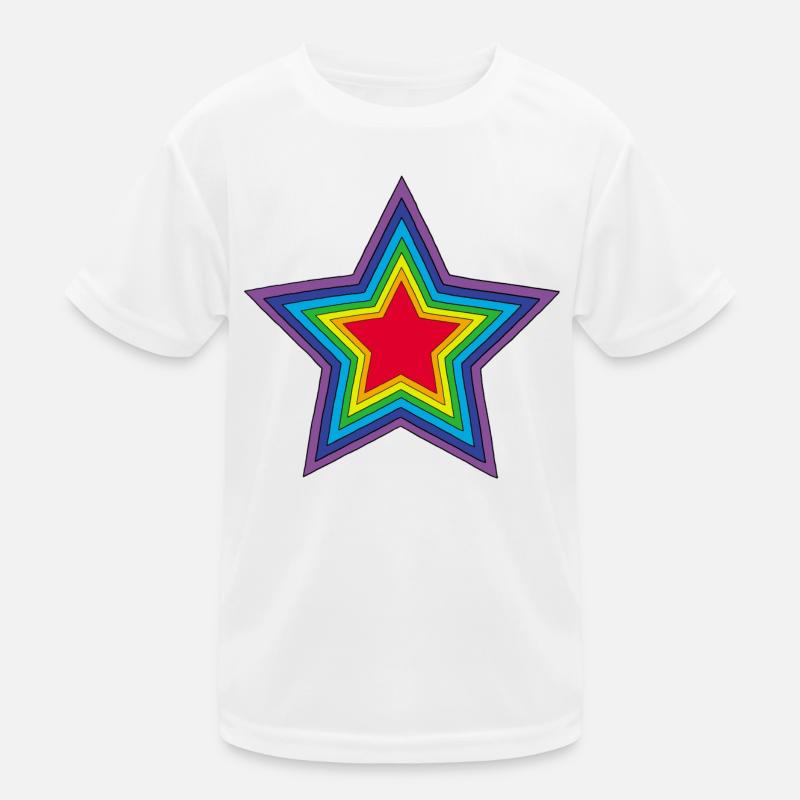 Etoile arc-en-ciel T-shirt sport Enfant