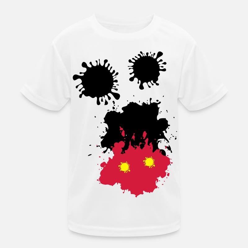 Maus-Spots - Kinder Funktions-T-Shirt - Weiß