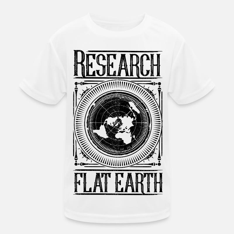 Flache Erde - Research Flat Earth Kinder Funktions-T-Shirt