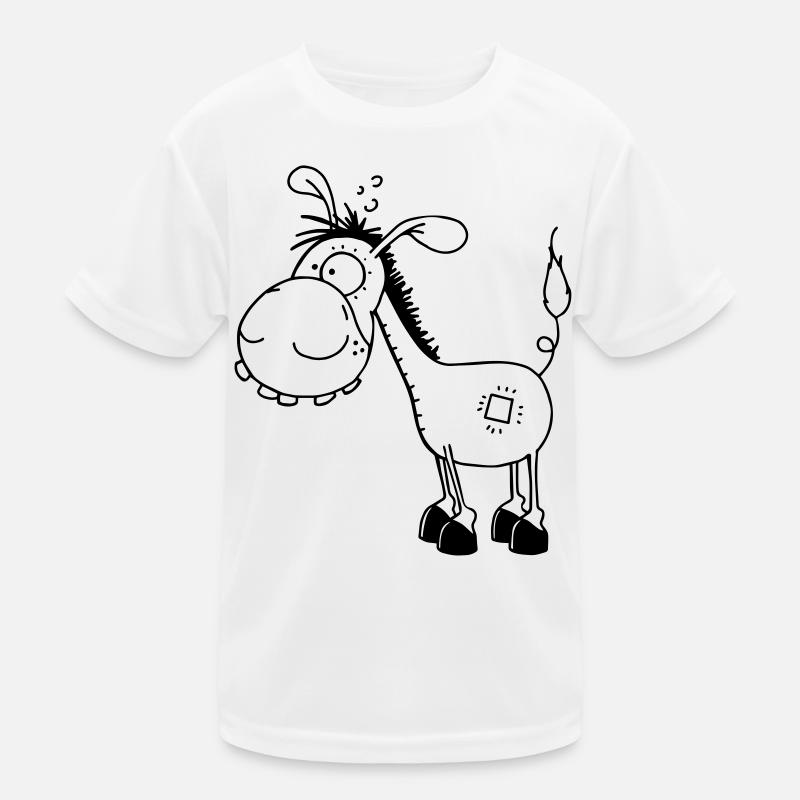 Esel - Langohresel - Eselchen Kinder Funktions-T-Shirt