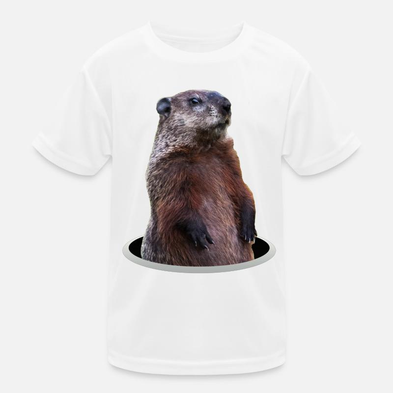 Murmeltier Kinder Funktions-T-Shirt