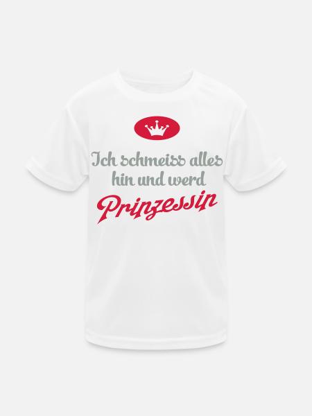 sprüche - Kinder Funktions-T-Shirt - Weiß