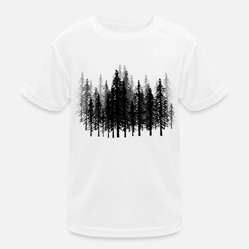 Wald Wälder Förster Jäger Geschenkidee Camping - Kinder Funktions-T-Shirt - Weiß