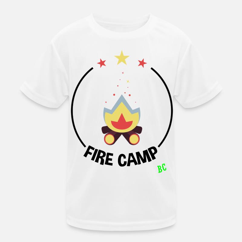 Feuer Camp Kinder Funktions-T-Shirt