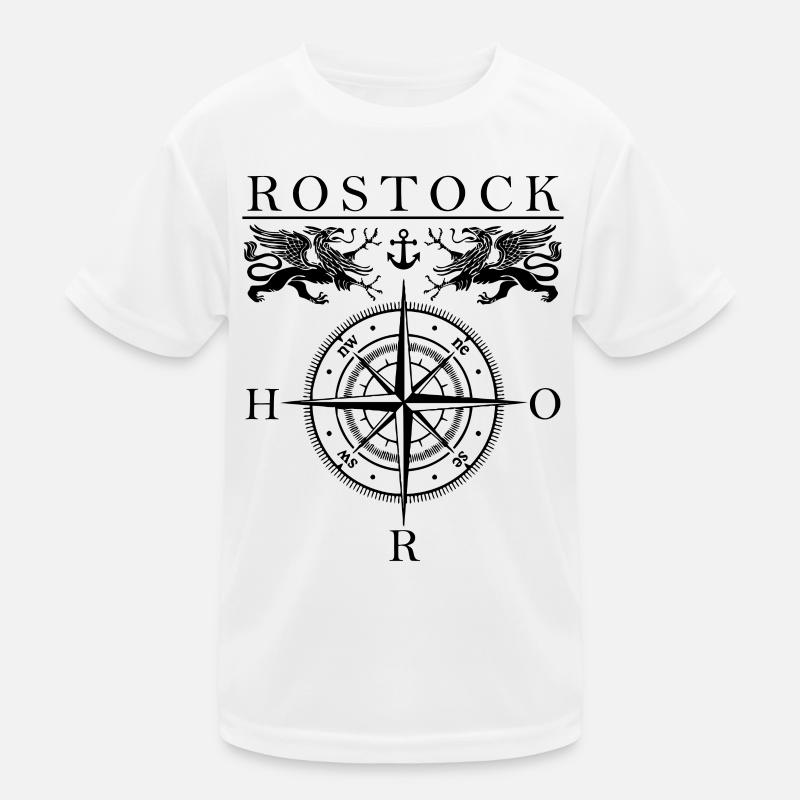 Rostock Kompass Kinder Funktions-T-Shirt