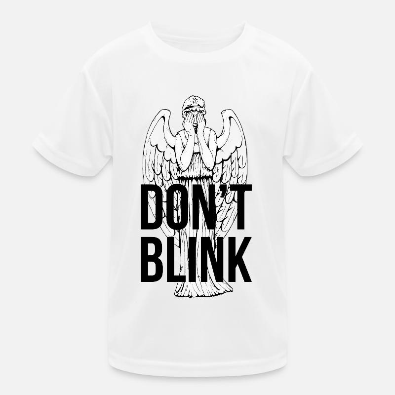 Don't Blink - Kinder Funktions-T-Shirt - Weiß