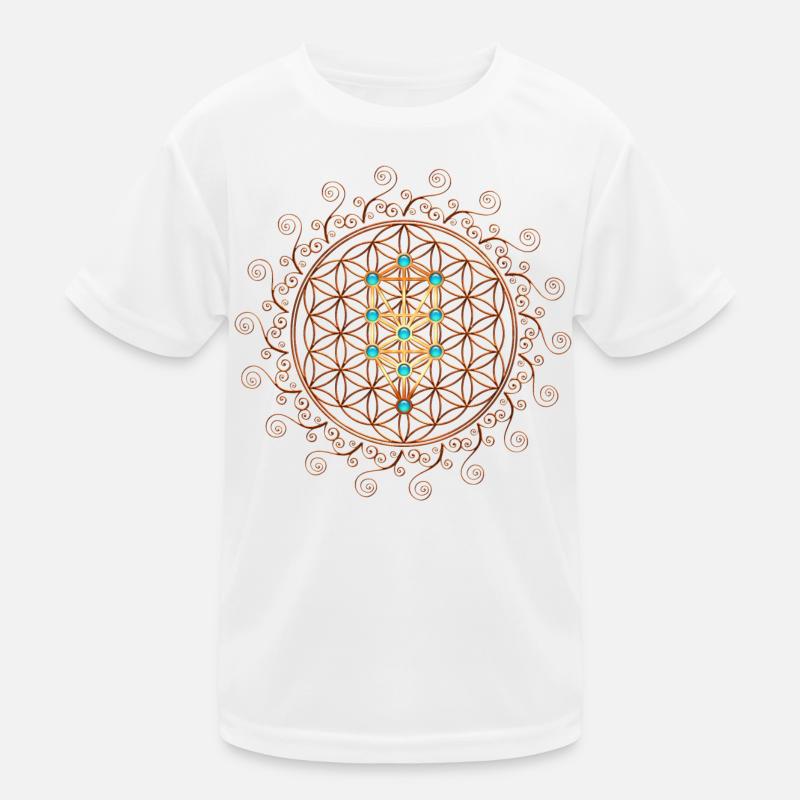 Blume des Lebens, Sephiroth, Kabbala, Baum des Lebens Kinder Funktions-T-Shirt
