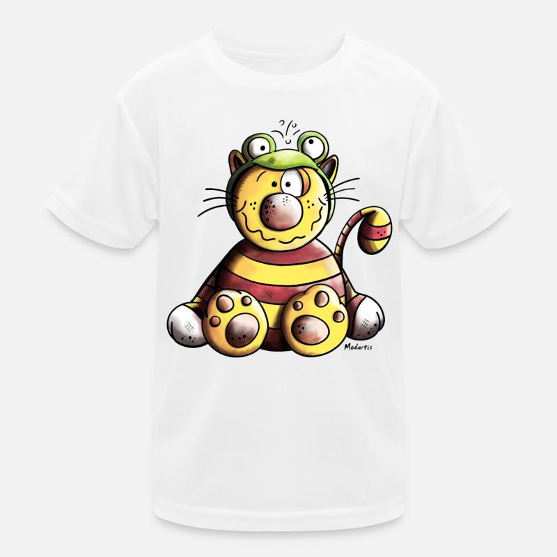 Mignon Chat T-shirt sport Enfant