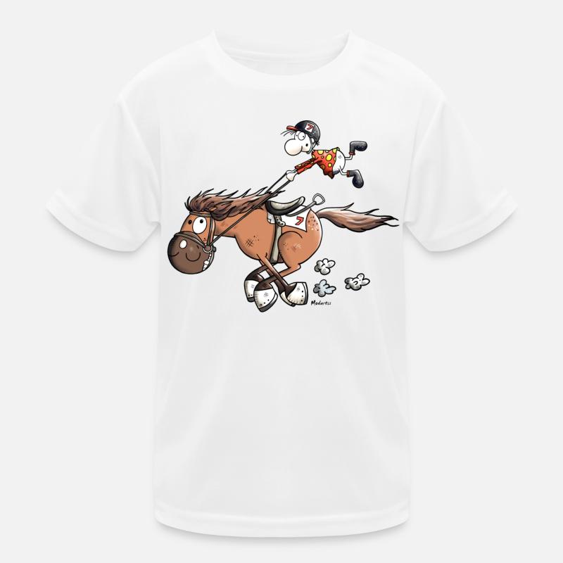 Rapid Race Horse Kids Functional T-Shirt