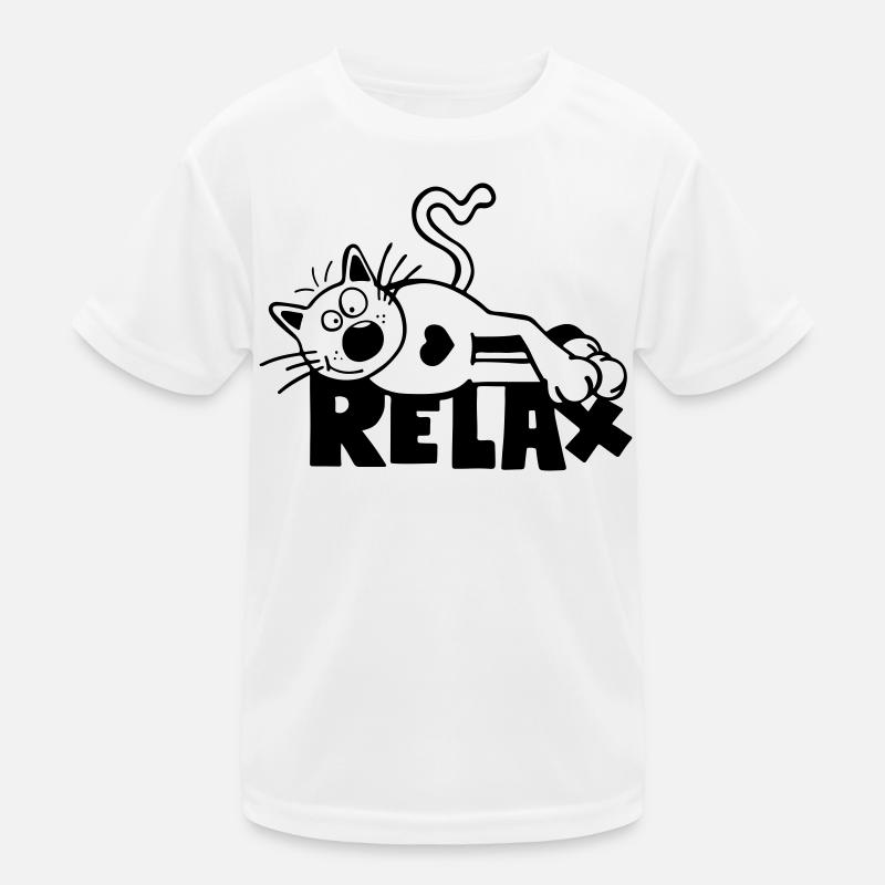 Relax Cat Kids Functional T-Shirt