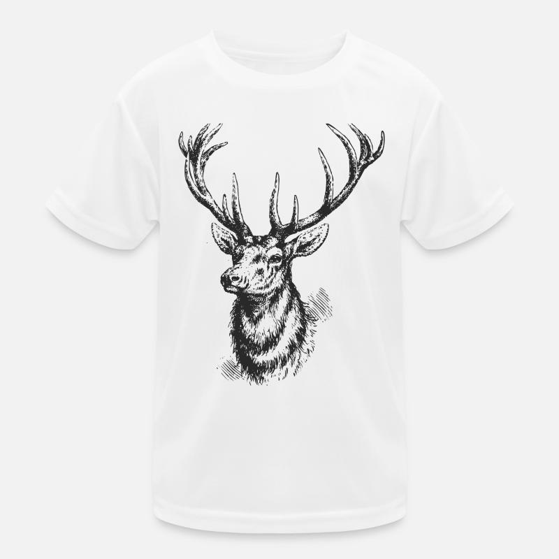 Hirsch Kinder Funktions-T-Shirt