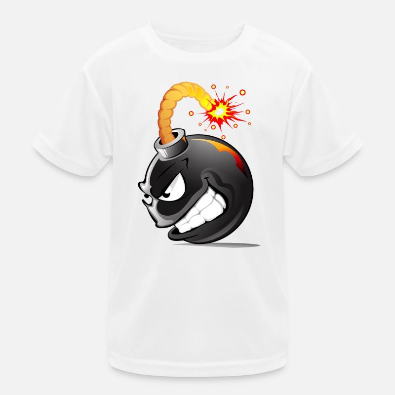 Bombe, Bombe, Bombe mit explodiertem Gesicht Bombe # Kinder Funktions-T-Shirt
