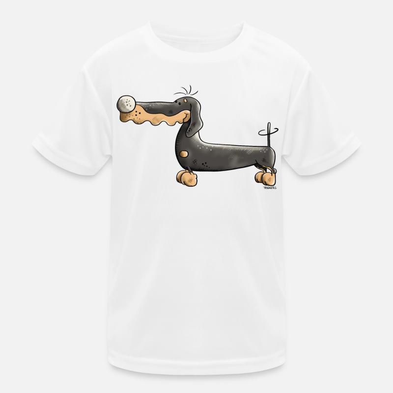 Darinka der Dackel Kinder Funktions-T-Shirt