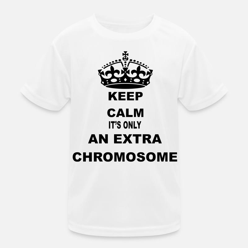 Calmez-vous, c’est juste un chromosome supplémentaire # T-shirt sport Enfant