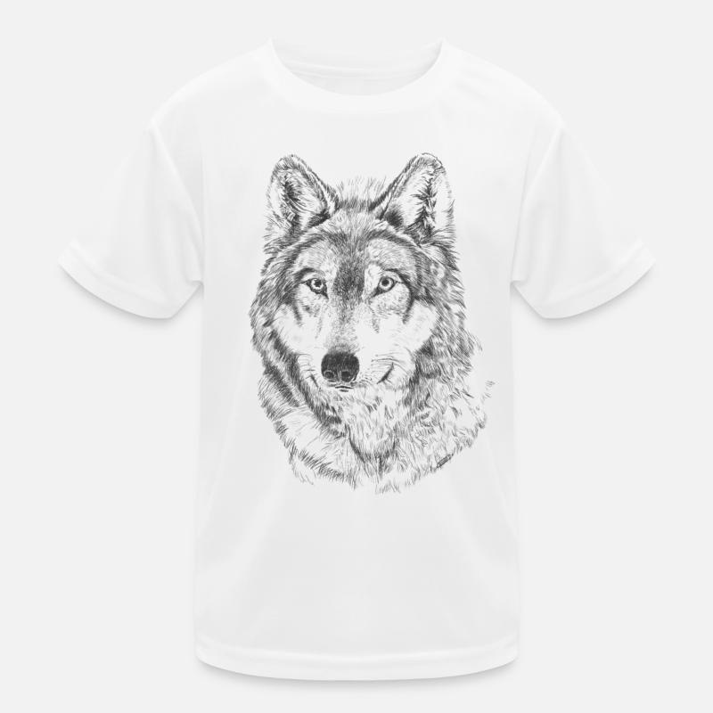 Wolf Kinder Funktions-T-Shirt